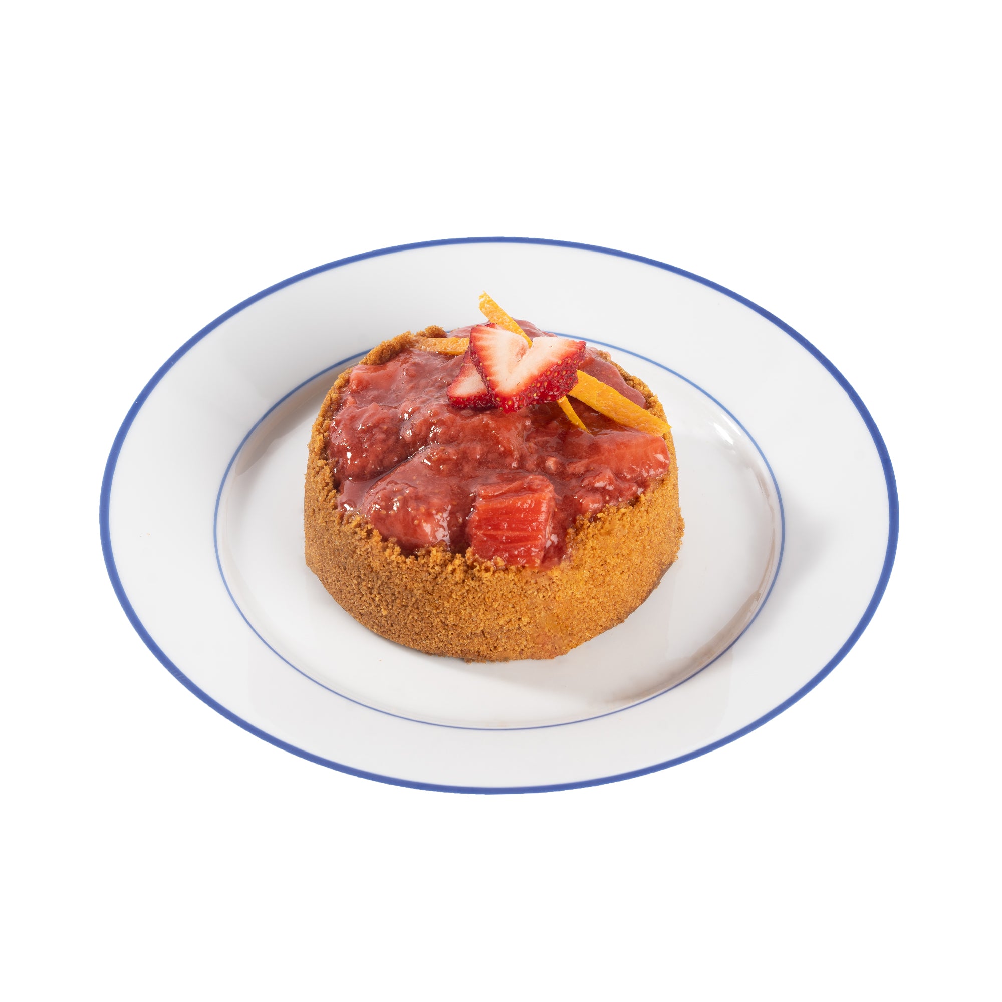 Strawberry Rhubarb Cheesecake