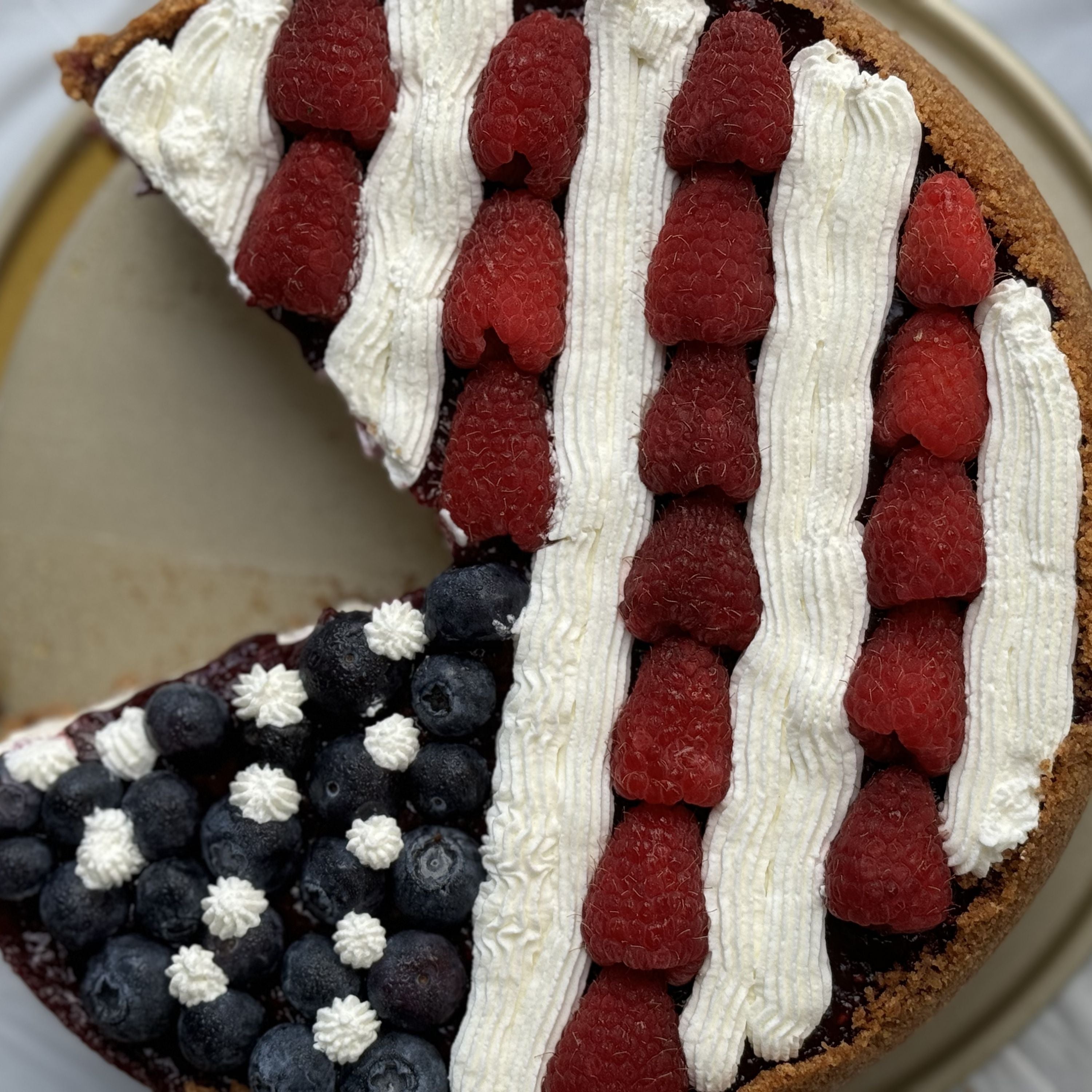 Flag Cake Cheesecake
