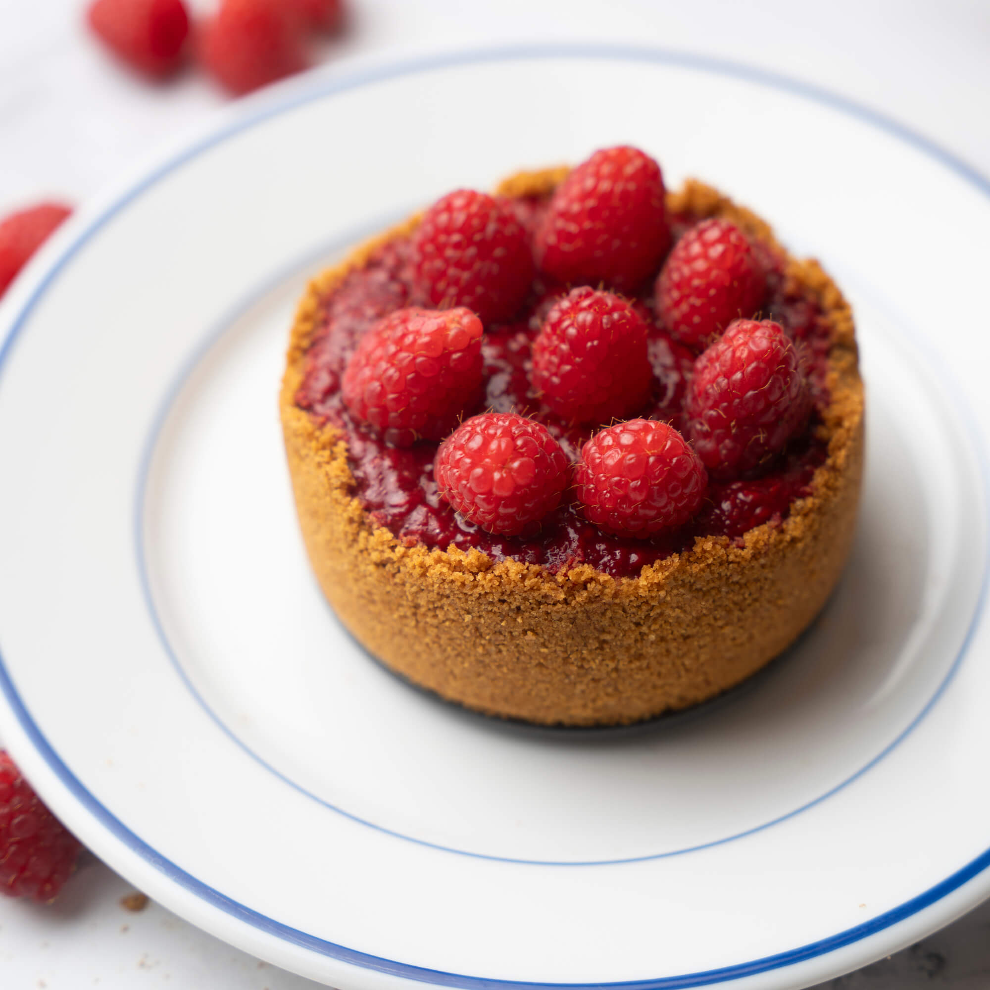 Classic Raspberry Cheesecake