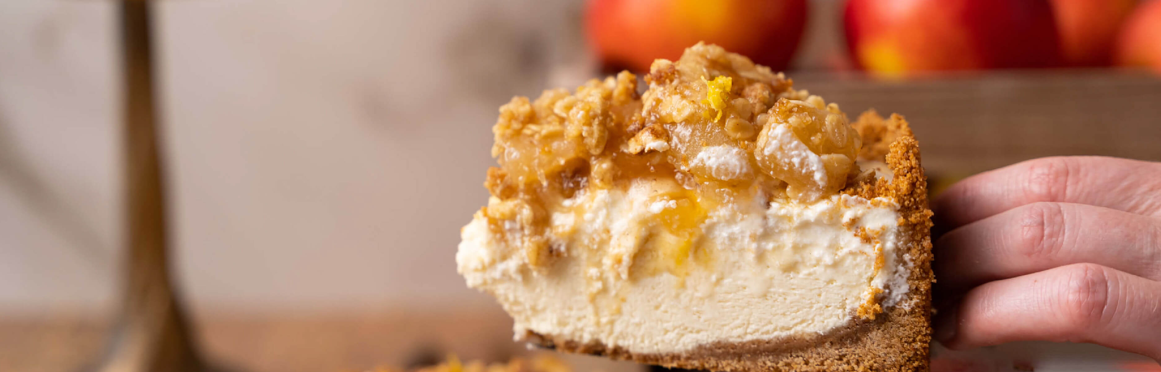 Apple Streusel Cheesecake | Peschel's Artisanal Cheesecakes Apple Streusel Cheesecake | Peschel's Artisanal Cheesecakes